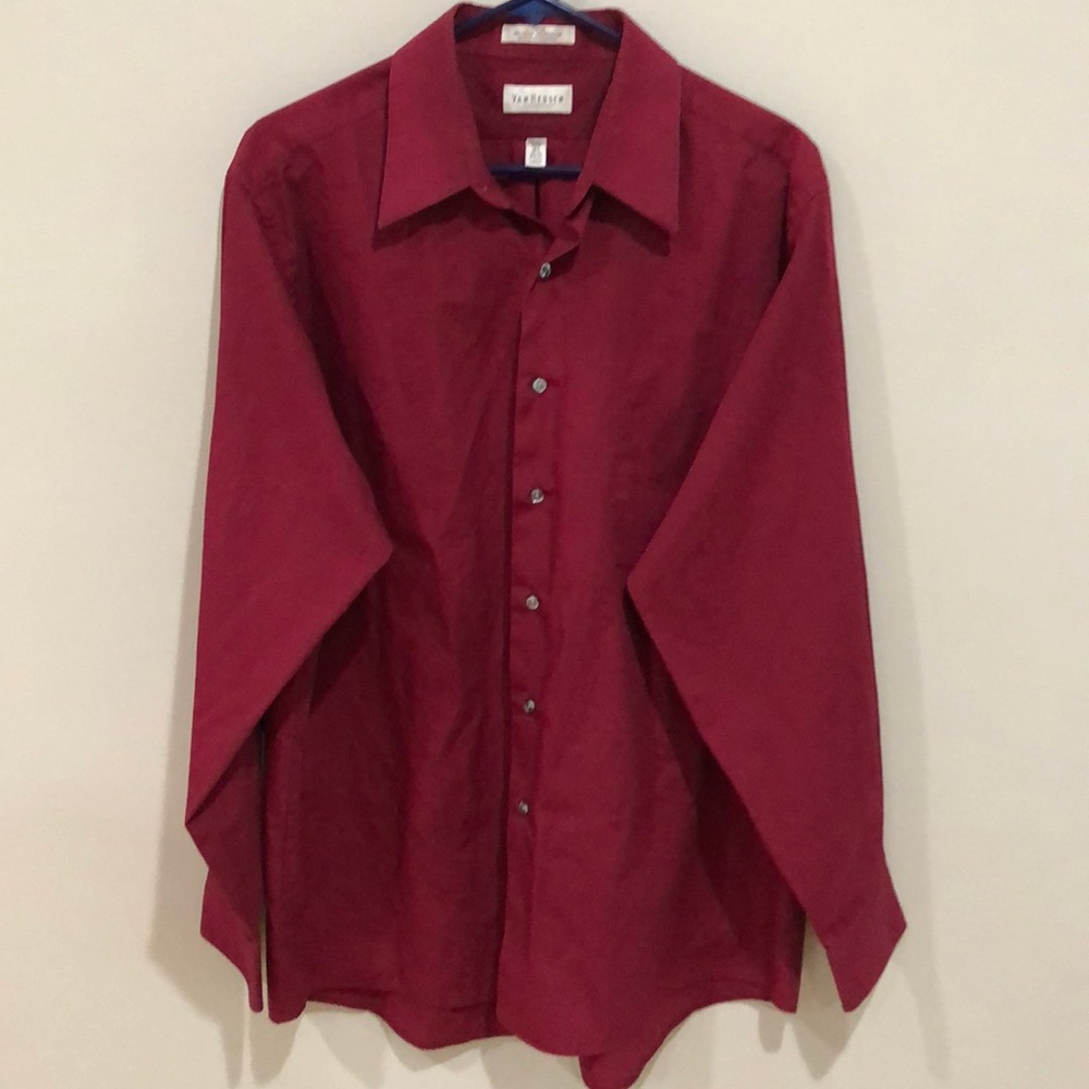 Van Heusen- Maroon- Button Down